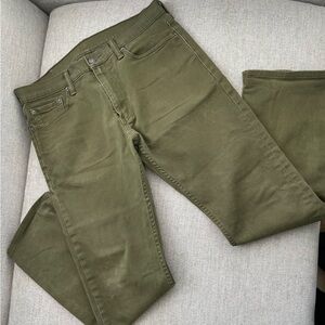 Levi’s 513s Green | Size W 34 L 32